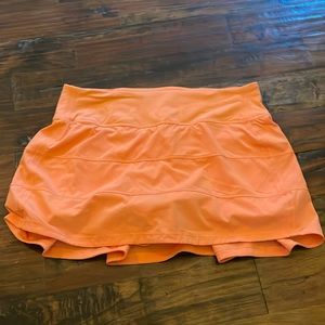 Coral lululemon pace rival skirt